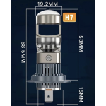 Set 2 becuri auto LED H7 K88 lupa 280W/set 12V 28000lm