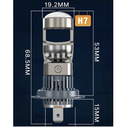 Set 2 becuri auto LED H7 K88 lupa 280W/set 12V 28000lm