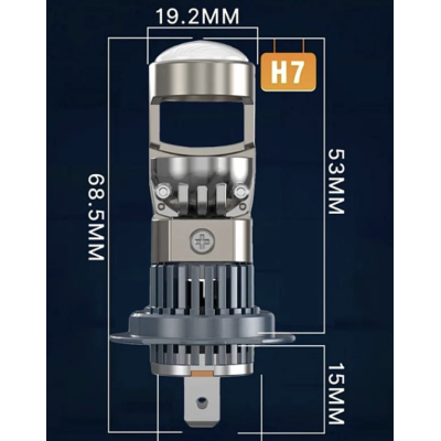 Set 2 becuri auto LED H7 K88 lupa 280W/set 12V 28000lm