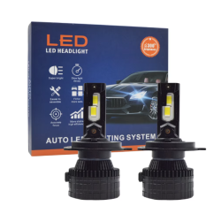 Set 2 becuri auto LED H7 V88S putere 380W lumina 6000K canbus 18000lm