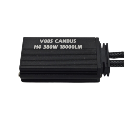 Set 2 becuri auto LED H7 V88S putere 380W lumina 6000K canbus 18000lm