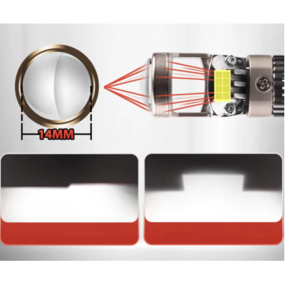 Set 2 Becuri auto LED K88 H11 canbus 280W/set cu lupa 28000lm