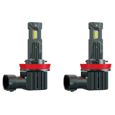 Set 2 becuri auto LED mini 9005 K13 model 3570 de 150W 19000 lumeni 6000k