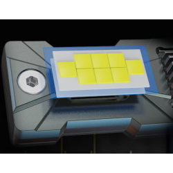 Set 2 becuri auto LED mini H1 K13 model 3570 de 150W 19000 lumeni 6000k