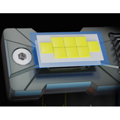 Set 2 becuri auto LED mini H1 K13 model 3570 de 150W 19000 lumeni 6000k