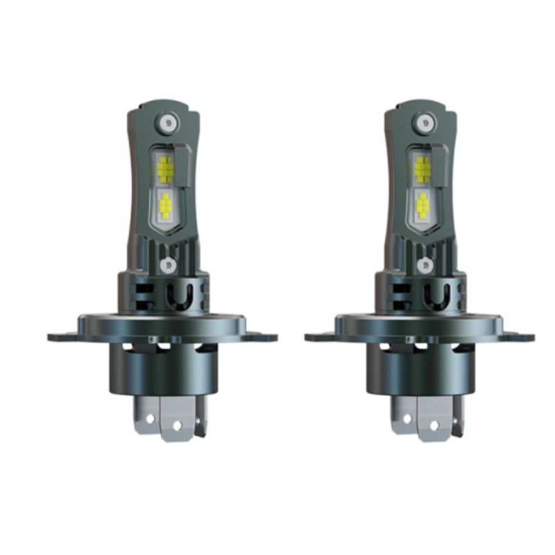 Set 2 becuri auto LED mini H4 K13 model 3570 de 150W 19000 lumeni 6000k