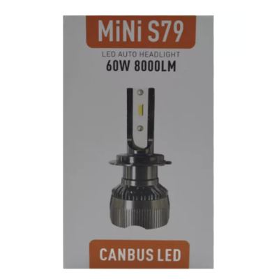 Set 2 becuri auto S79 H7 60W 8000 lumeni canbus