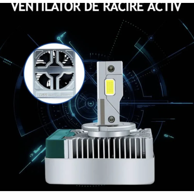 Set 2 becuri D5S led far auto xenon led 21000lm ORANGE