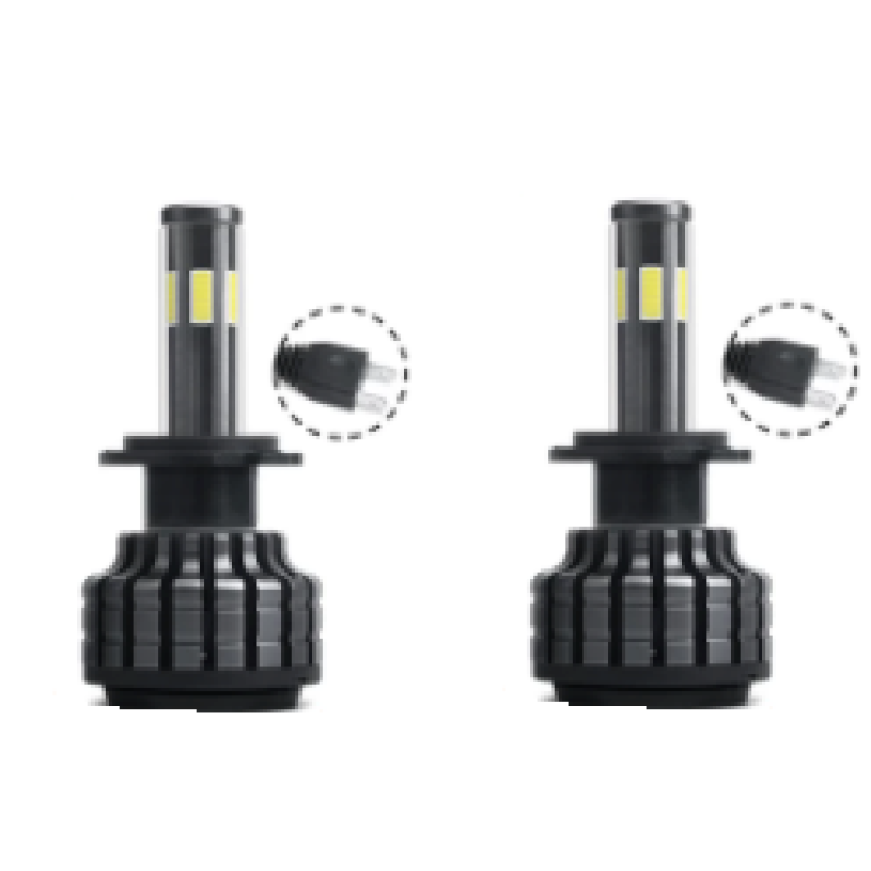 Set 2 Becuri H7 Led Auto X9 putere 60W temperatura 5500K 8000 lumeni/set