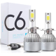 Set 2 becuri Led auto C6 H7 putere 36W 3800LM temperatura 6500K hassa