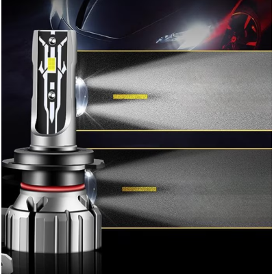 Set 2 Becuri LED auto E2 H1 100W 15000 lumeni