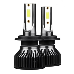 Set 2 becuri LED auto F2 H1 putere 100W temperatura 6000K lumina alba rece 12000 lumeni XL