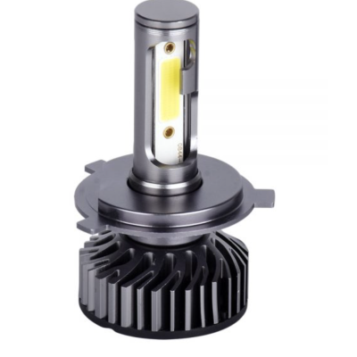 Set 2 becuri LED auto F2 H4 putere 100W temperatura 6000K lumina alba rece XL