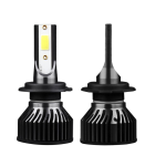 Set 2 becuri LED auto F2 H7 putere 100W temperatura 6000K 12000 lm lumina alba rece XL