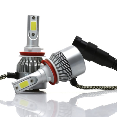 Set 2 becuri Led C6 H11/H8 putere 48W temperatura 6500K
