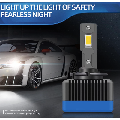 Set 2 becuri Led D1S putere 35W 55WW 1000Lm PREMIUM