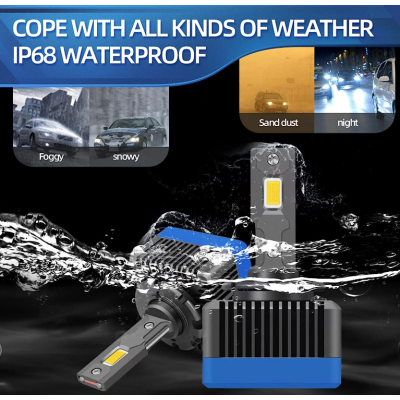 Set 2 becuri Led D3S putere 35W 55WW 1000Lm PREMIUM