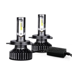 Set 2 becuri LED H11 F2 COB Canbus, 100W, lumina alb-rece, 12.000 lumeni
