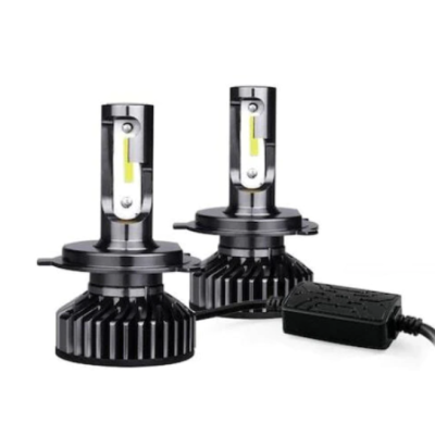 Set 2 becuri LED H11 F2 COB Canbus, 100W, lumina alb-rece, 12.000 lumeni