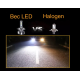 Set 2 becuri LED H11 F2 COB Canbus, 100W, lumina alb-rece, 12.000 lumeni