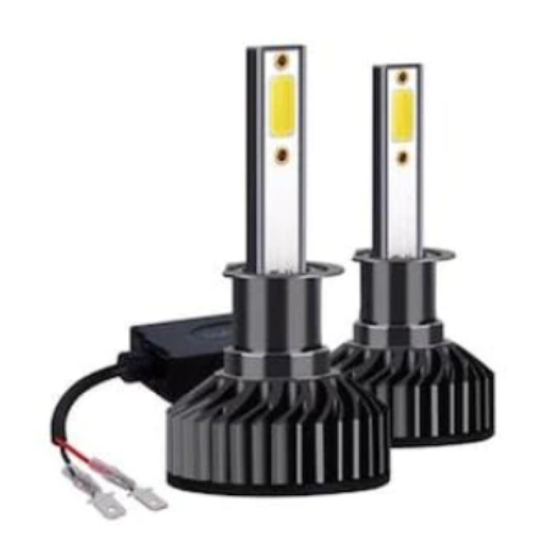 Set 2 Becuri Led H1 F2 COB Canbus 100W Lumina Alb-Rece 12.000 Lumeni