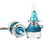 Set 2 becuri LED H1 Lumina Alba 8000k Ventilatie Automata