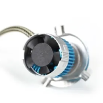 Set 2 becuri LED H1 Lumina Alba temperatura 8000k Ventilatie Automata