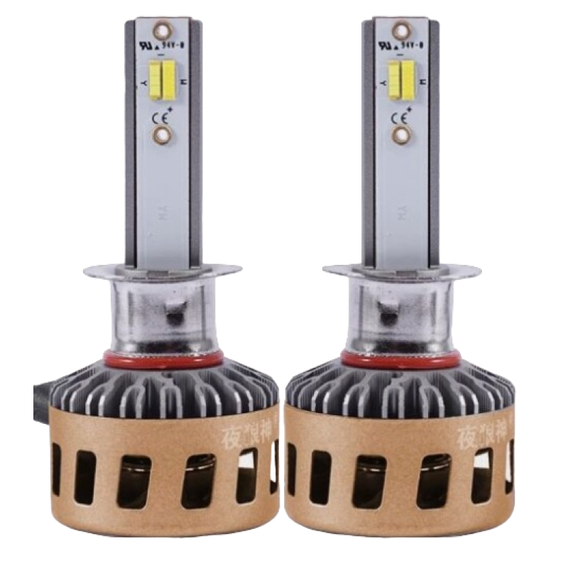 Set 2 Becuri Led H3 cu 3 Nuante De Culori (galben, alb, xenon)