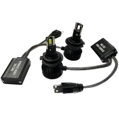 Set 2 becuri LED H4 DK1 180W 6000K Canbus Fara Eroare