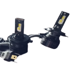Set 2 becuri LED H4 V88s cu doua 2 faze 3 pini Canbus putere 380W lumina alb-rece 18 000 lumeni temperatura 6000k