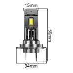 Set 2 becuri led H7 FQ5 lumina alba 6500k 12000 Lumeni cu ventilator RU