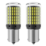 Set 2 Becuri LED pentru semnalizare culoare ALB soculu PY21W LED 1156 pentru 144 SMD