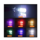 Set 2 Becuri LED RGB Auto Cu Telecomanda soclu T10  cu BILUTE/ 192 / w5w putere 2W