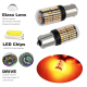 Set 2 Becuri LED semnalizare ORANGE soclu Py 150 grade LED 1156 led 144 SMD PY21