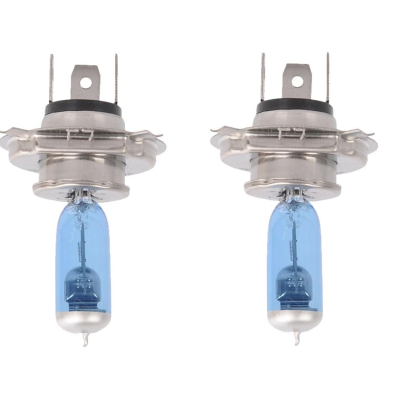 Set 2 becuri Pegasus H4 cu doua faze Xenon EFFECT halogen putere 100W temperatura 5000K