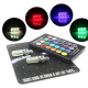 Set 2 becuri T10 LED auto RGB cu telecomanda putere 2W