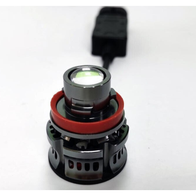 Set 2 becuri V6 auto LED H11 de 100W 6000k lumina alb rece si flux luminos