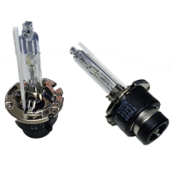 Set 2 becuri Xenon D2S White auto pentru far suport metalic 35W 6000K