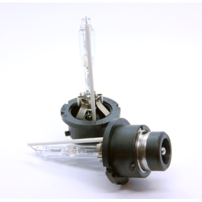 Set 2 becuri Xenon D2S White auto pentru far suport metalic 35W 6000K