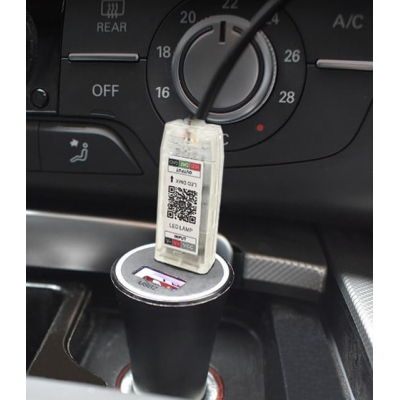 Set 2 benzi acrilice 110cm si 35cm, lumina ambientala auto RGB, alimentare USB