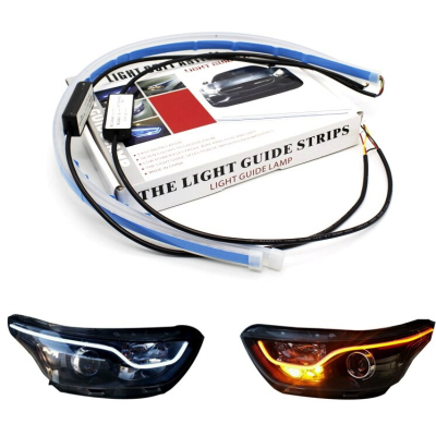 UB Set 2 Benzi CANBUS 60CM LED flexibile pentru faruri-alb si galben