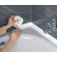 Set 2 Benzi late adezive etansare pentru baie din plastic Alb 3 M