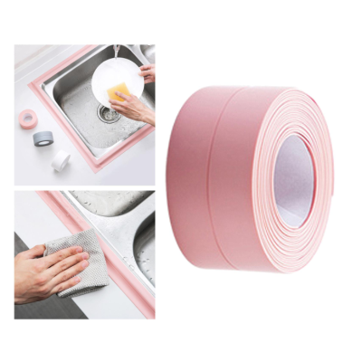 Set 2 Benzi late adezive etansare pentru baie din plastic ROZ 3 M