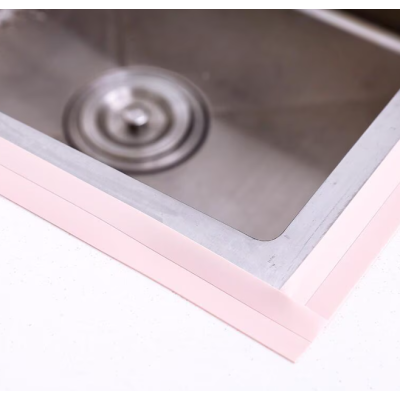 Set 2 Benzi late adezive etansare pentru baie din plastic ROZ 3 M