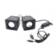Set 2 boxe YX332 cu AUX USB putere 9W