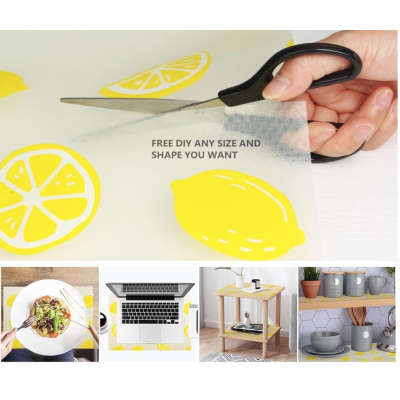 Set 2 Folii antialunecare si protectie sertare etajere rafturi model LAMAIE 45x200 cm