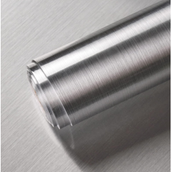 Set 2 Folii ARGINTII autocolante imitatie INOX 60 x 300 cm