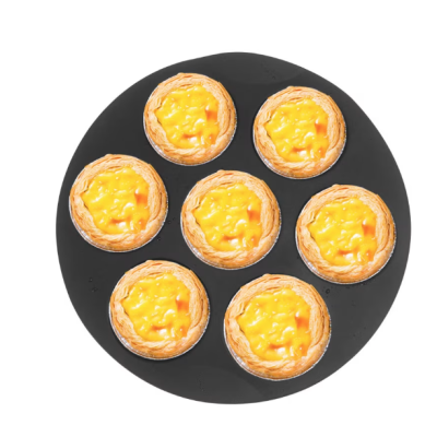 Set 2 Forme din silicon de briose pentru Airfryer cu 7 compartimente NEGRU