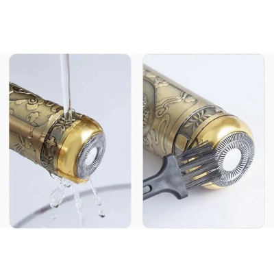 Set 2 in 1 Masina de Tuns + Shaver Ras cu precizie pentru Contur fara Fir Lame din Inox Incarcare USB