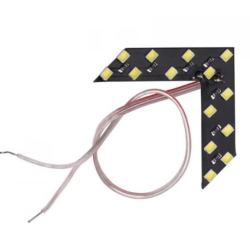 Set 2 Indicatoare semnalizare oglinda tip sageata LED Galben 12V tuning auto